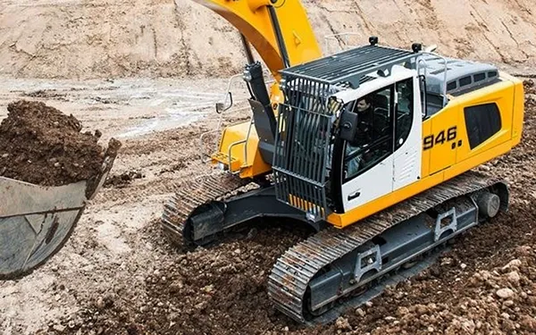 Partes do sistema de rodagem de escavadeiras