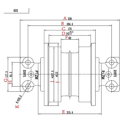 Rolete de esteira D39
