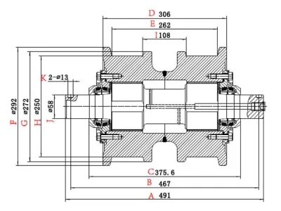Rolete de esteira D9
