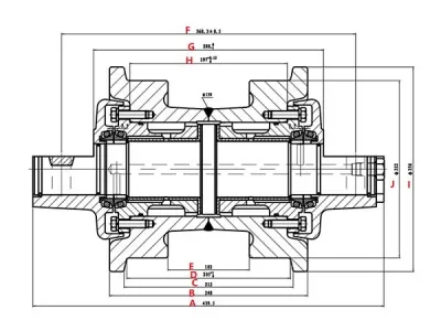 Rolete de esteira D7