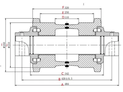 Rolete de esteira E350