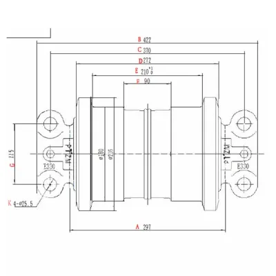 Rolete de esteira E330