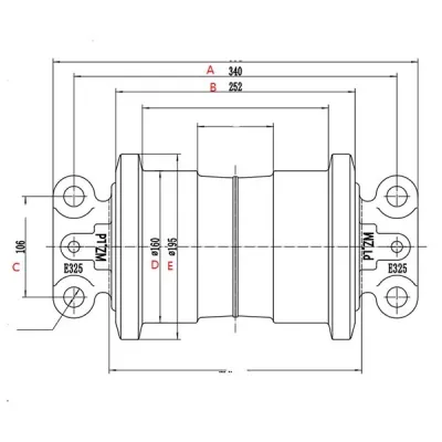Rolete de esteira E325