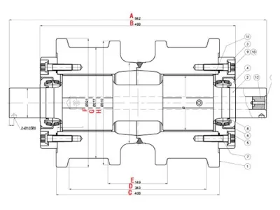 Rolete de esteira D11