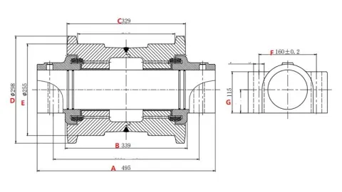 Rolete de esteira EX470