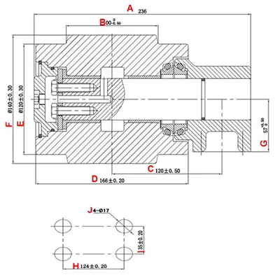 Rolete de esteira EX300