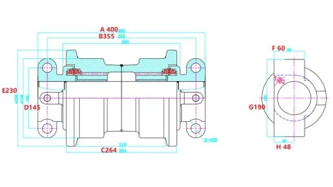 Rolete de esteira EC360