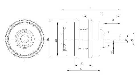 Rolete superior para bulldozer Komatsu D85