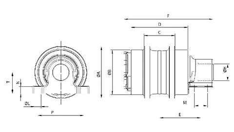 Rolete superior para escavadora Komatsu PC300
