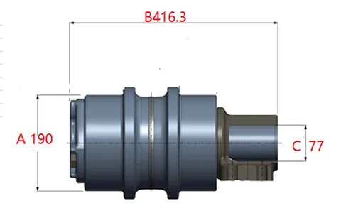 Rolete superior para escavadora Caterpillar E385