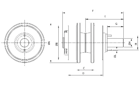 Rolete superior para escavadora Caterpillar E320