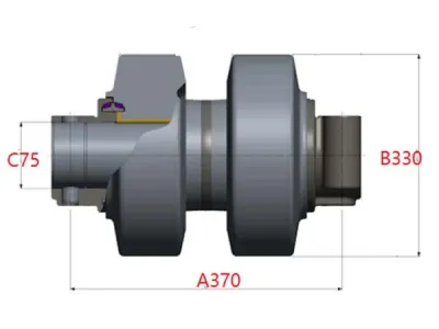 Rolete superior para escavadora Hitachi EX2600