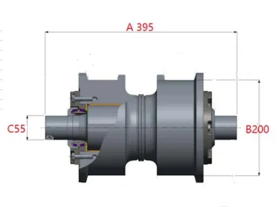 Rolete superior para escavadora Hitachi EX1900