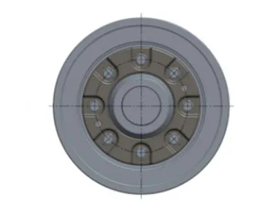 Rolete superior para escavadora Hitachi EX1900