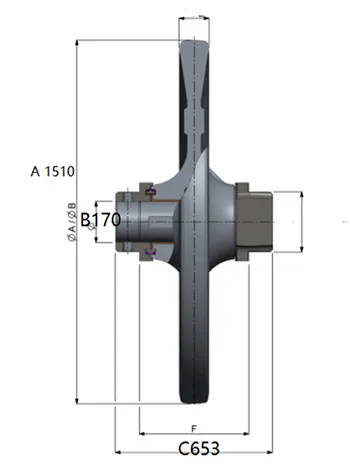 Rolo para escavadeira Komatsu PC3000