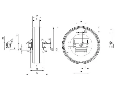 Roda-guia para trator de esteira Komatsu D85