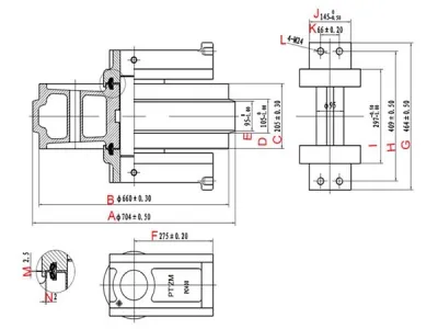 Roda guia para escavadeira Komatsu PC400