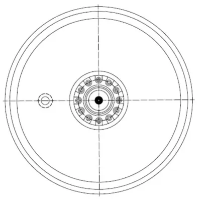 Roda guia para bulldozer Komatsu D375