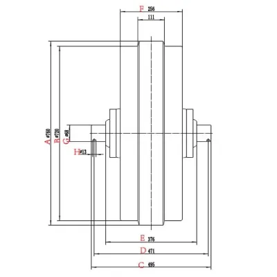 Roda guia para bulldozer Caterpillar D9