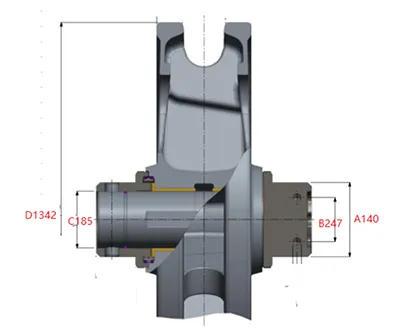 Roda-guia para escavadeira Hitachi EX2600