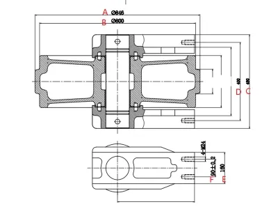 Roda-guia para escavadeira Volvo EC700