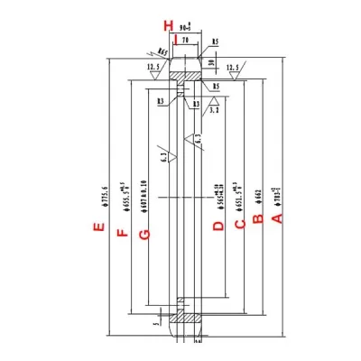 Roda motriz para escavadora Komatsu PC400