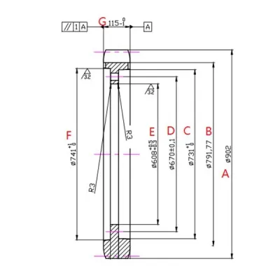 Roda motriz para escavadora Caterpillar E365