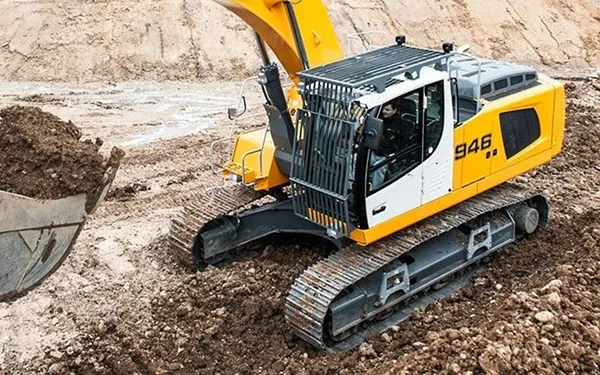 Partes do sistema de rodagem de escavadeiras