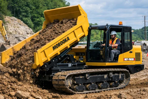 Partes do sistema de rodagem de dumper de esteiras Morooka